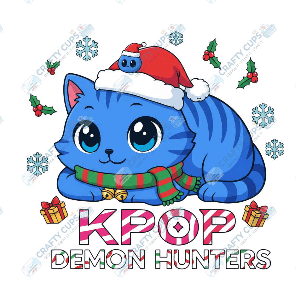 Christmas Demon Hunters DTF Transfer – Festive Anime Style (Part Two of Four), Various Sizes & Designs, Heat Press Ready