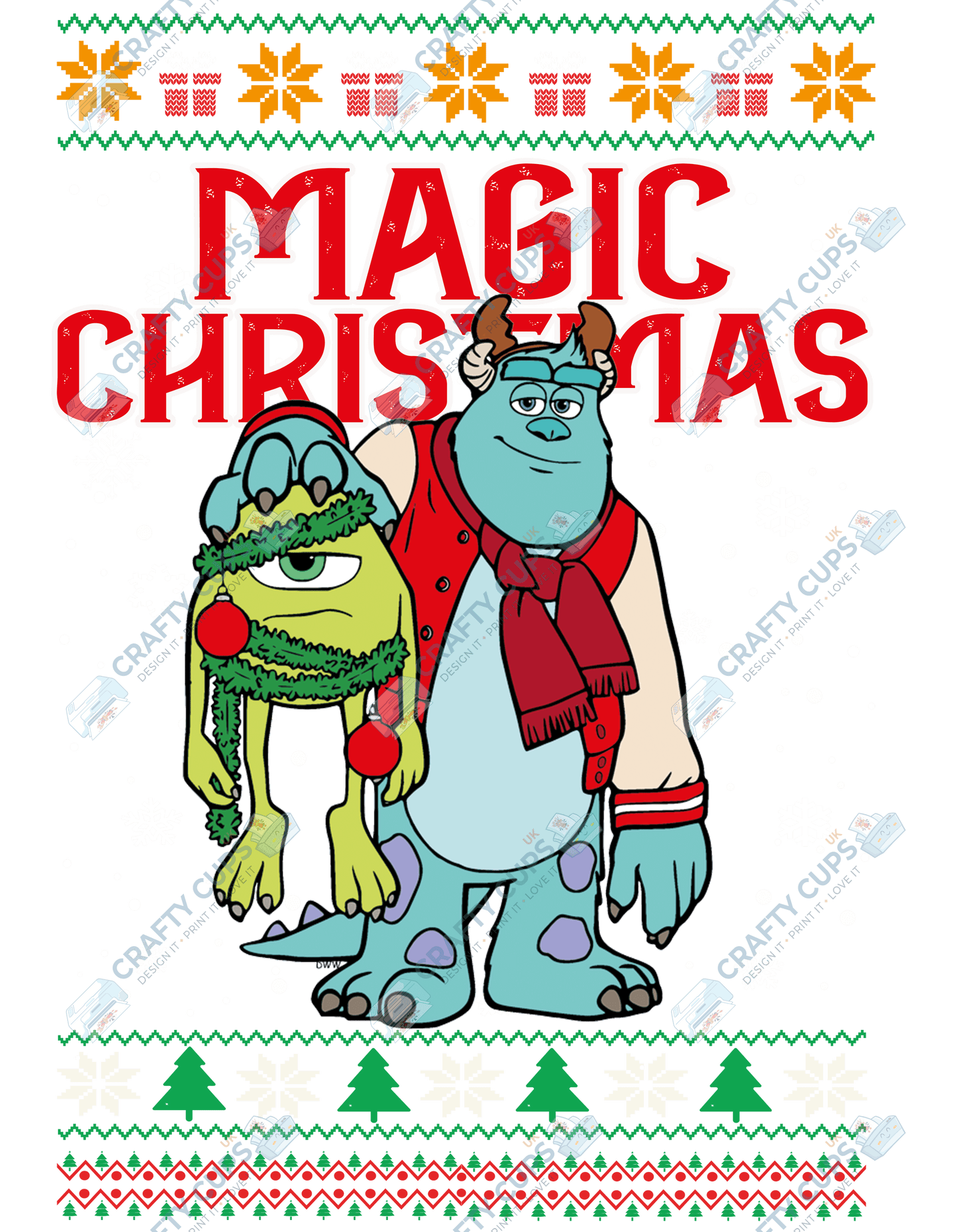 Christmas DTF Transfer – Various Designs & Sizes (Part Two of Three, Series Two), Heat Press Ready
