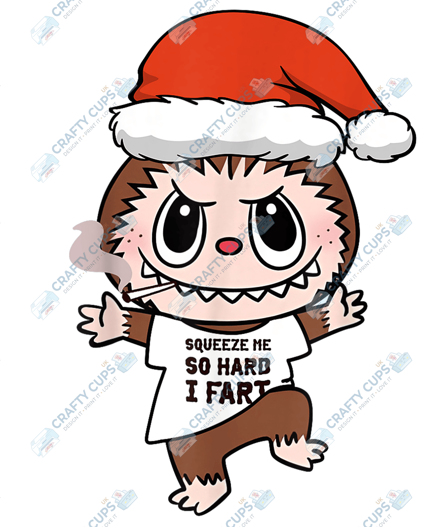 Chibi Monster Christmas DTF Transfer – Cute Festive Design, Various Sizes & Designs, Heat Press Ready