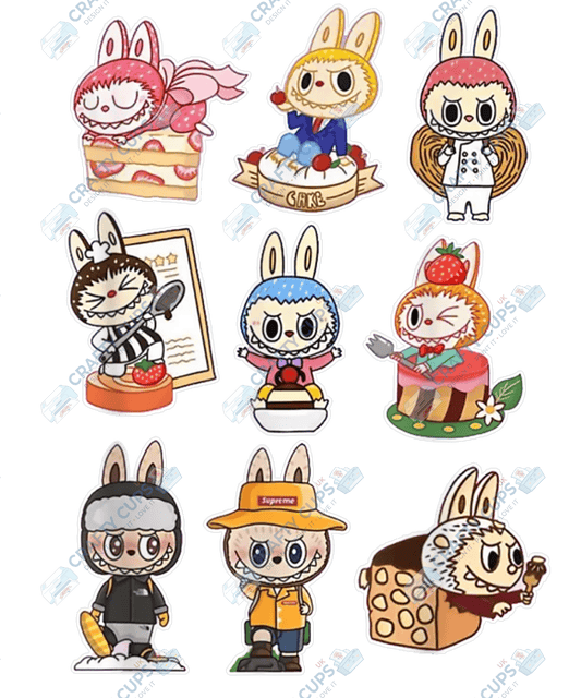 Chibi Monsters DTF Transfer – Cute Anime Style Various Sizes & Designs