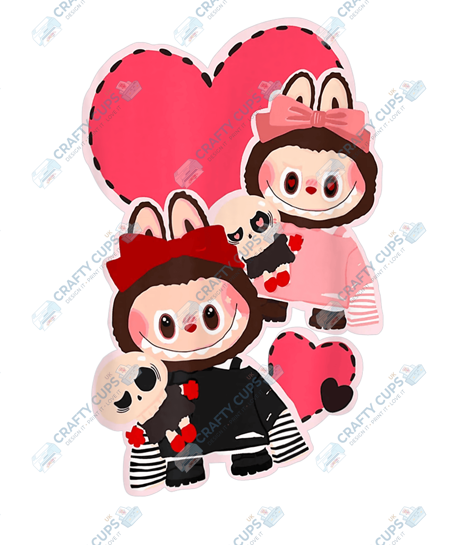 Chibi Monsters DTF Transfer – Cute Anime Style (Part Two of Seven), Various Sizes & Designs