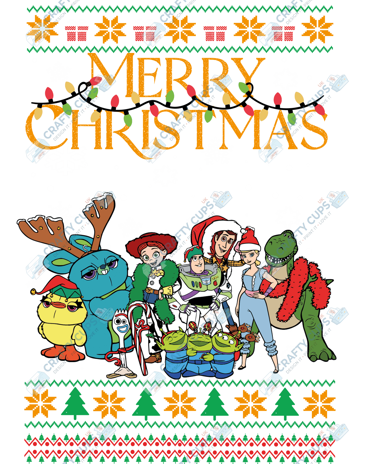 Christmas DTF Transfer – Various Designs & Sizes (Part One of Three, Series Two), Heat Press Ready