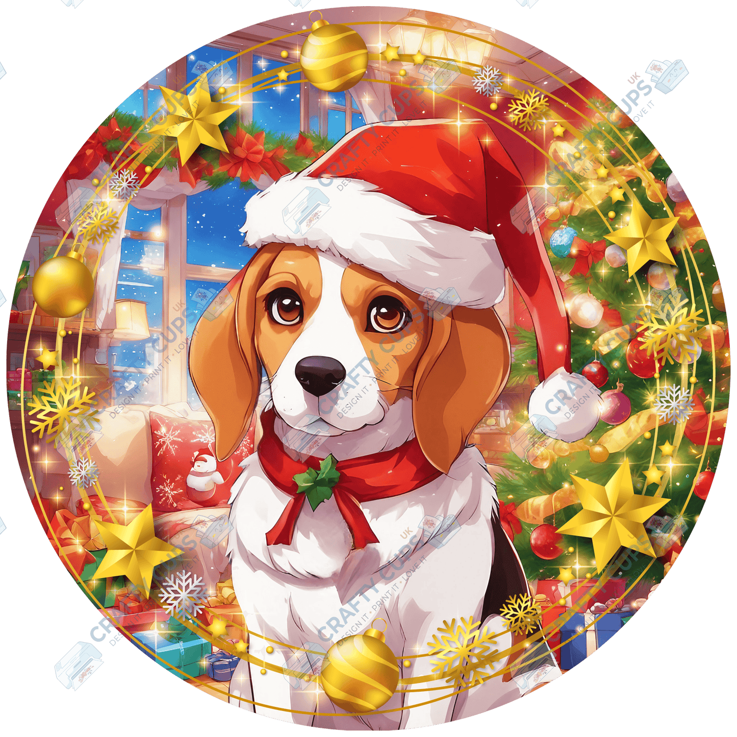 Christmas Dog Breeds DTF Transfer – Part 1 of 6 | Exclusive Secret Sub Design | Various Sizes – Crafty Cups UK