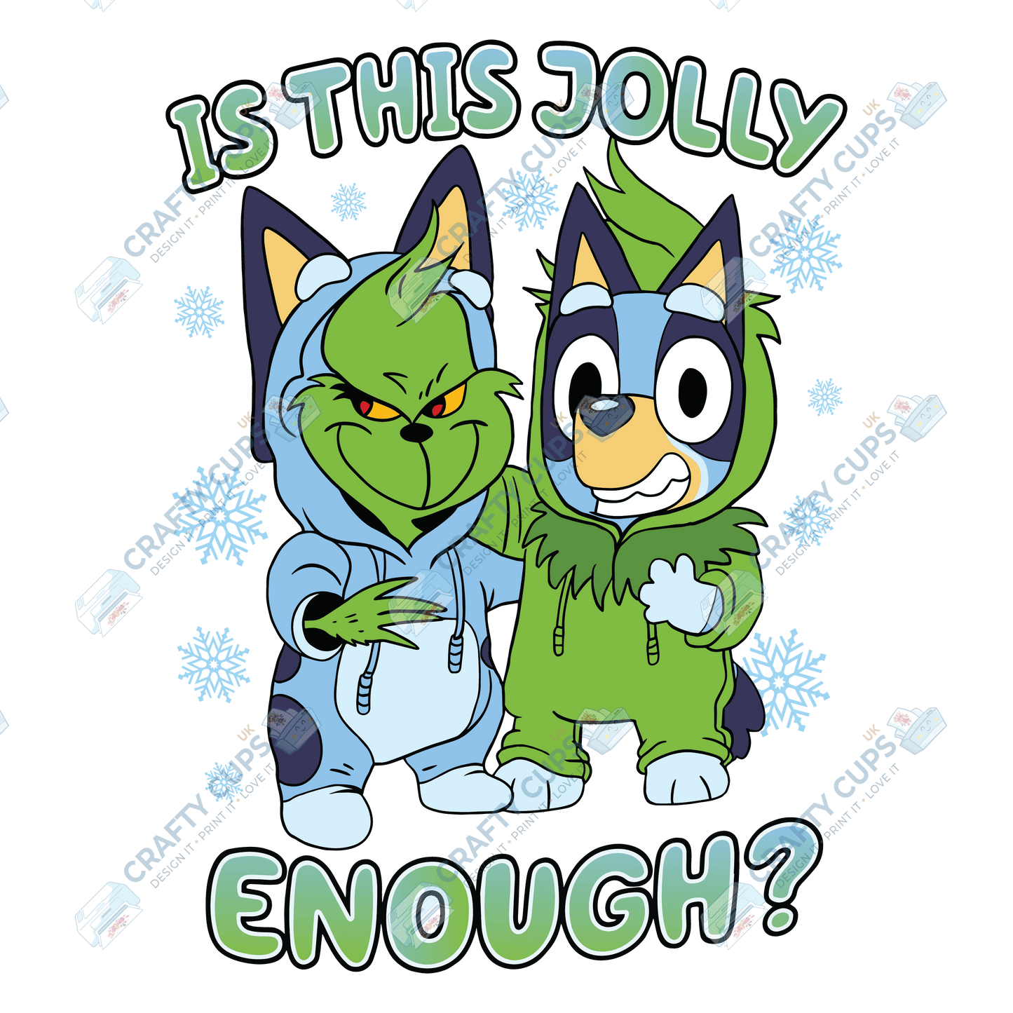 Christmas DTF Transfer – Various Designs & Sizes (Part One of Four, Series One), Heat Press Ready