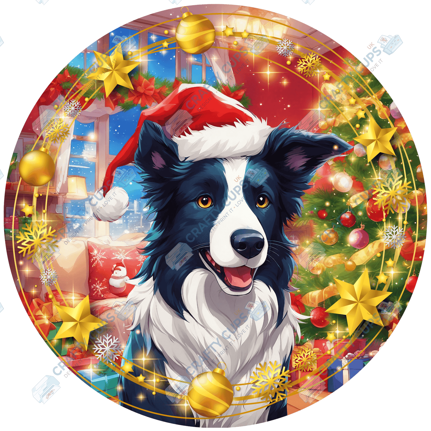 Christmas Dog Breeds DTF Transfer – Part 1 of 6 | Exclusive Secret Sub Design | Various Sizes – Crafty Cups UK