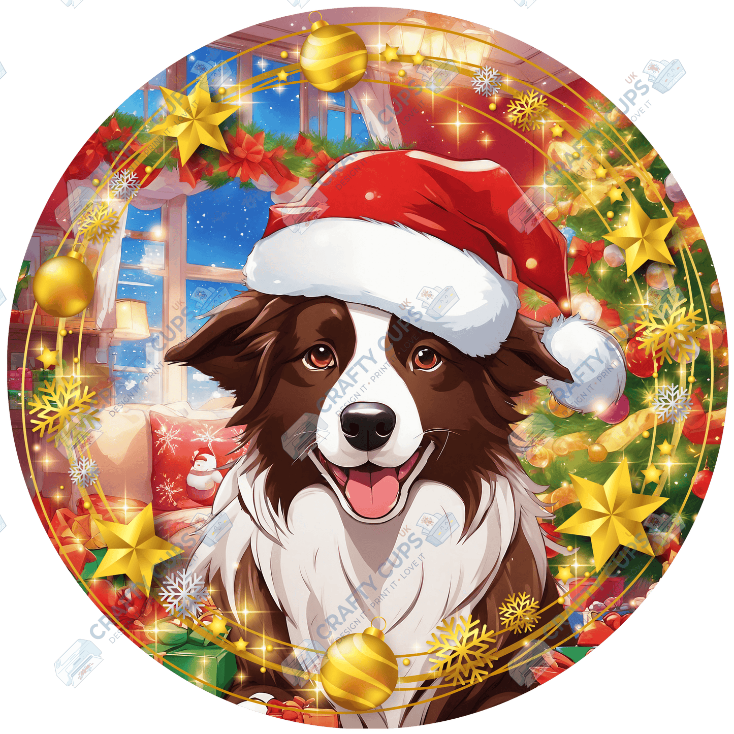 Christmas Dog Breeds DTF Transfer – Part 1 of 6 | Exclusive Secret Sub Design | Various Sizes – Crafty Cups UK