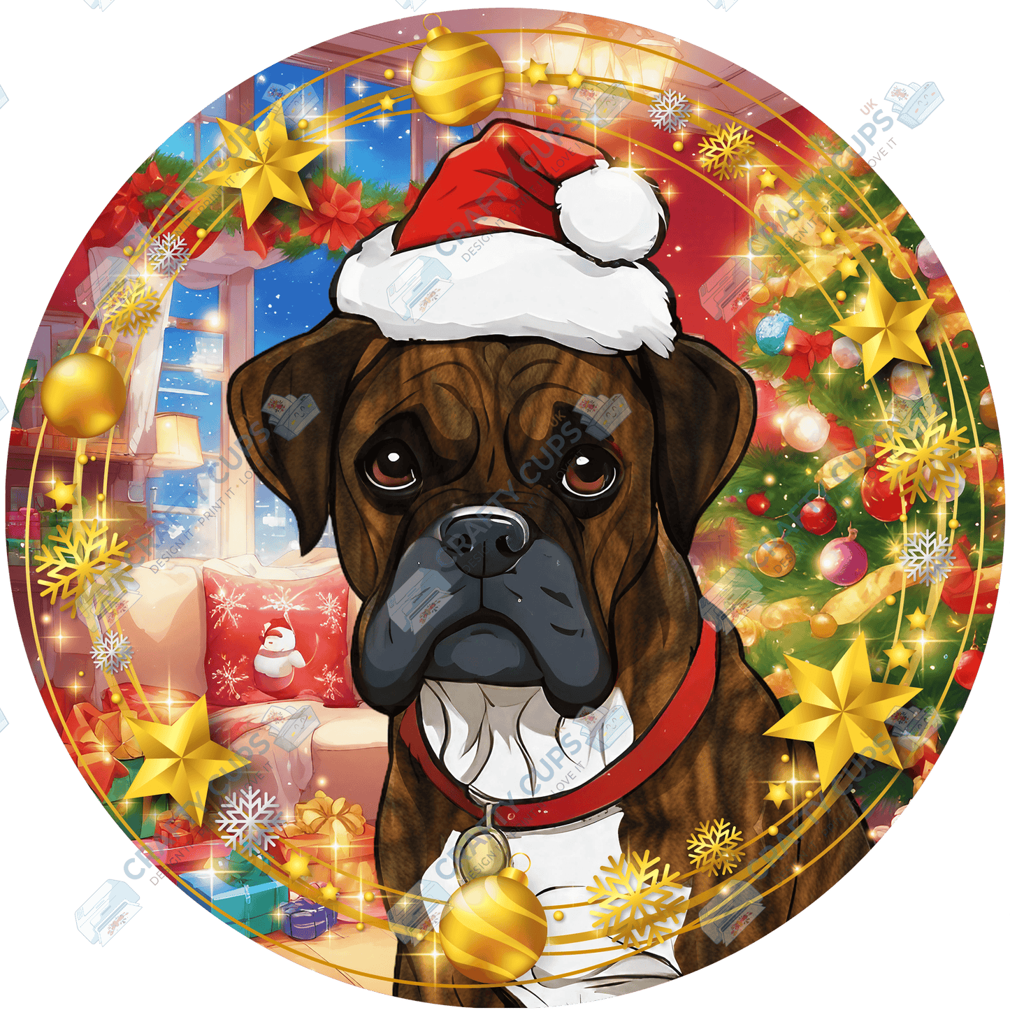 Christmas Dog Breeds DTF Transfer – Part 1 of 6 | Exclusive Secret Sub Design | Various Sizes – Crafty Cups UK