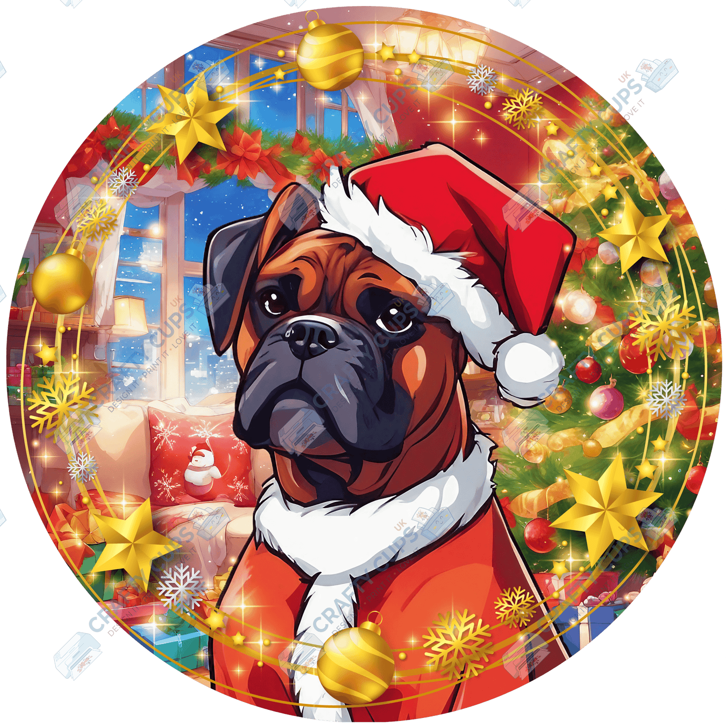 Christmas Dog Breeds DTF Transfer – Part 1 of 6 | Exclusive Secret Sub Design | Various Sizes – Crafty Cups UK