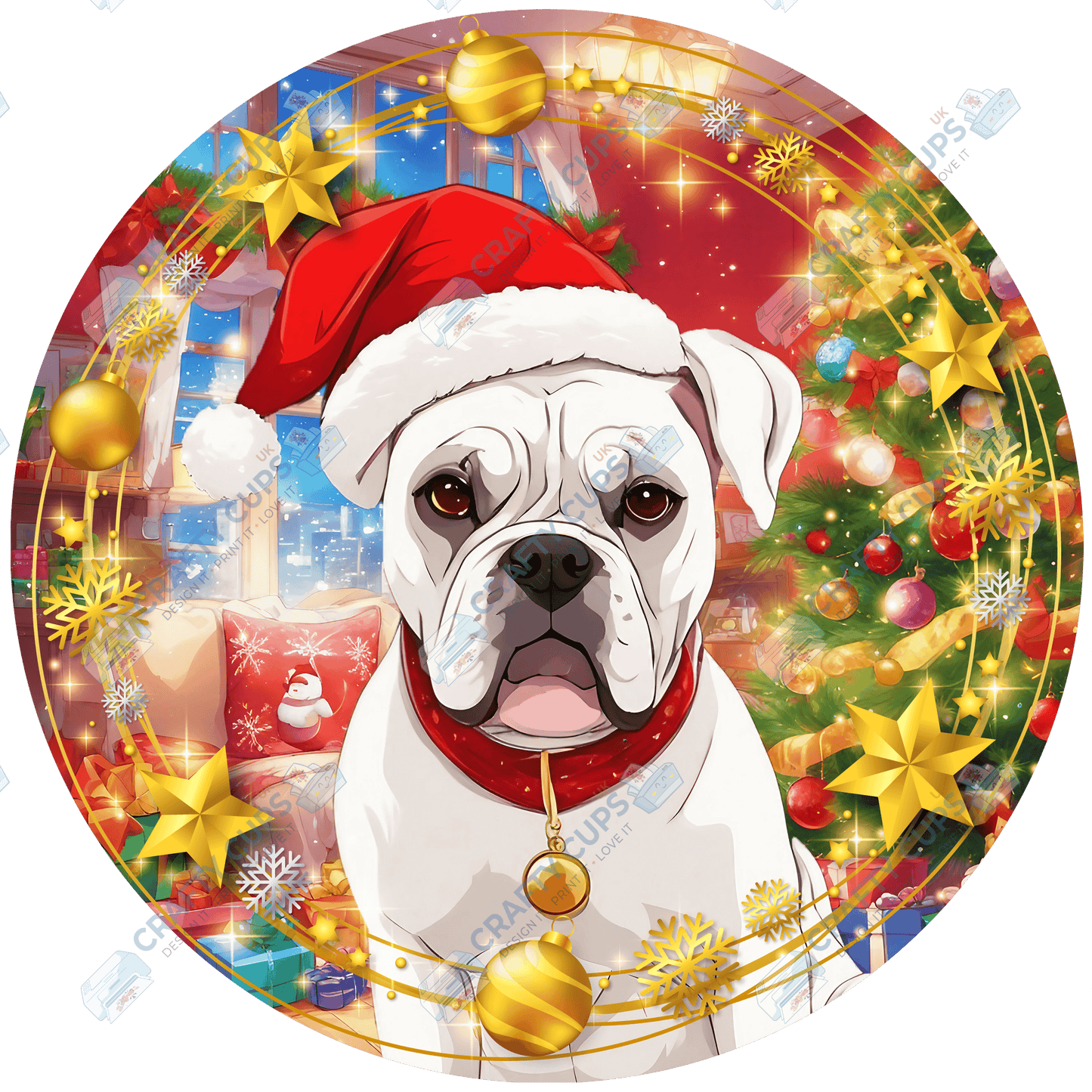 Christmas Dog Breeds DTF Transfer – Part 1 of 6 | Exclusive Secret Sub Design | Various Sizes – Crafty Cups UK