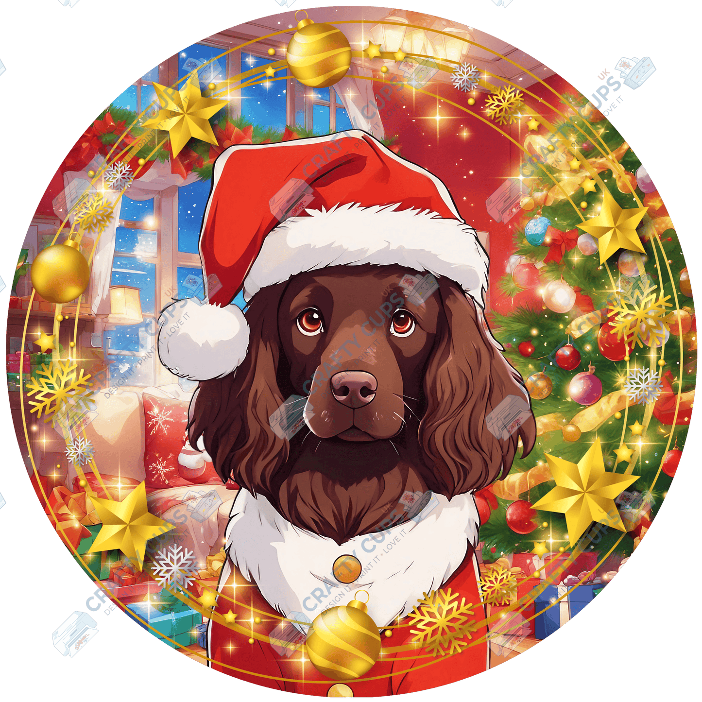 Christmas Dog Breeds DTF Transfer – Part 1 of 6 | Exclusive Secret Sub Design | Various Sizes – Crafty Cups UK