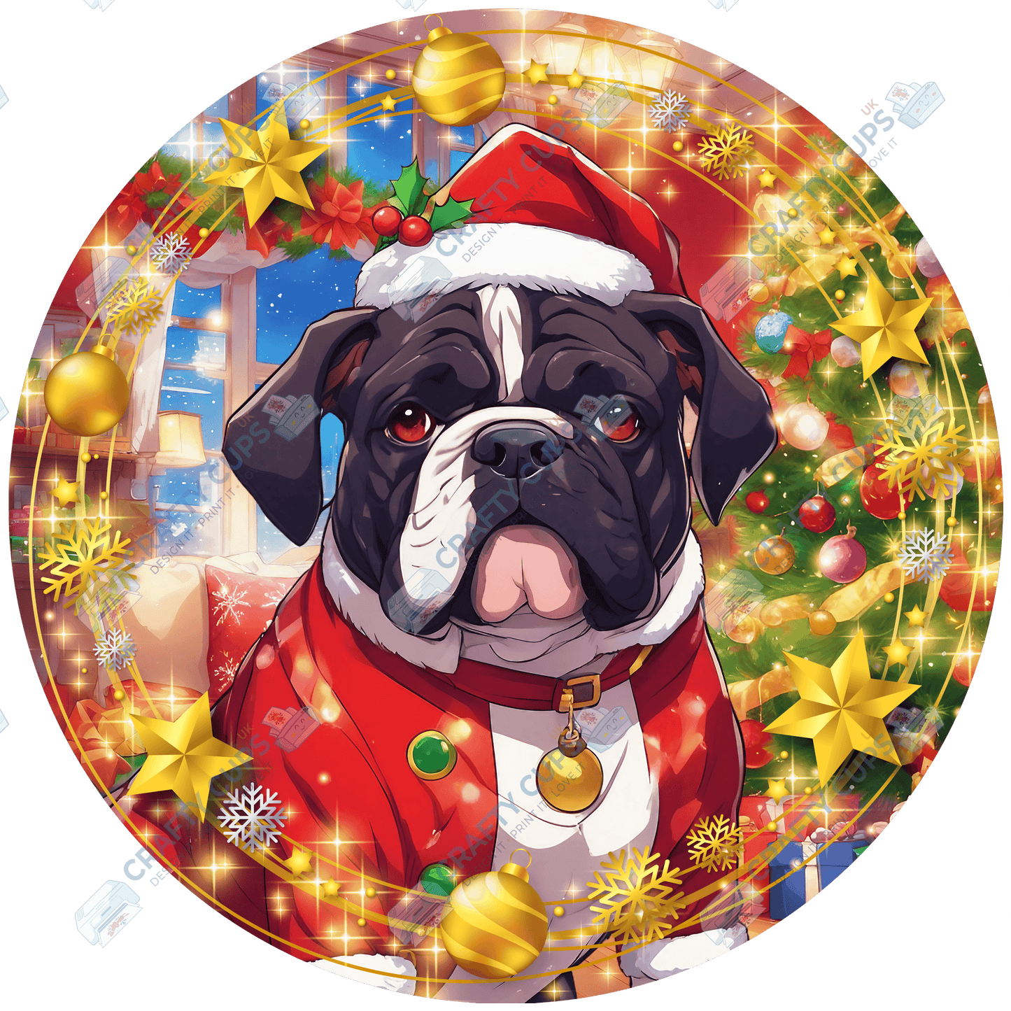 Christmas Dog Breeds DTF Transfer – Part 1 of 6 | Exclusive Secret Sub Design | Various Sizes – Crafty Cups UK