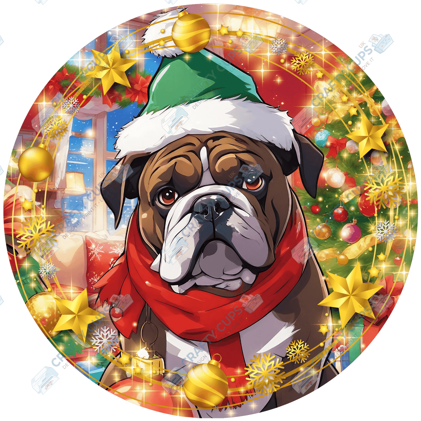 Christmas Dog Breeds DTF Transfer – Part 1 of 6 | Exclusive Secret Sub Design | Various Sizes – Crafty Cups UK