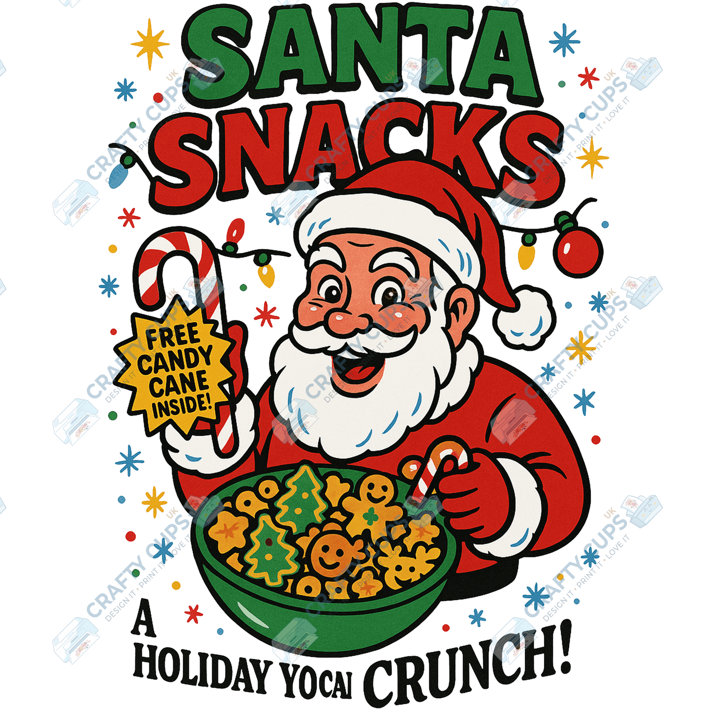 Christmas Cereal DTF Transfers – Fun Holiday Designs (4"–10")