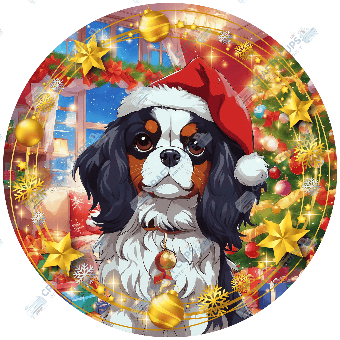 Christmas Dog Breeds DTF Transfer – Part 2 of 6 | Exclusive Secret Sub Design | Various Sizes – Crafty Cups UK