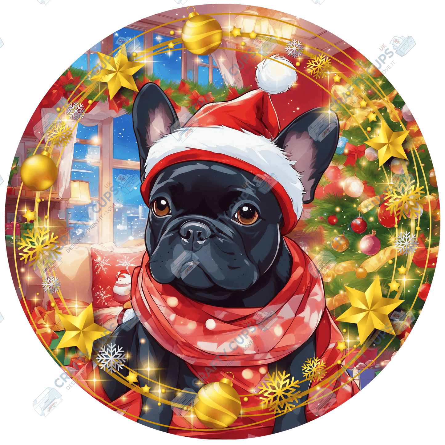 Christmas Dog Breeds DTF Transfer – Part 3 of 6 | Exclusive Secret Sub Design | Various Sizes – Crafty Cups UK