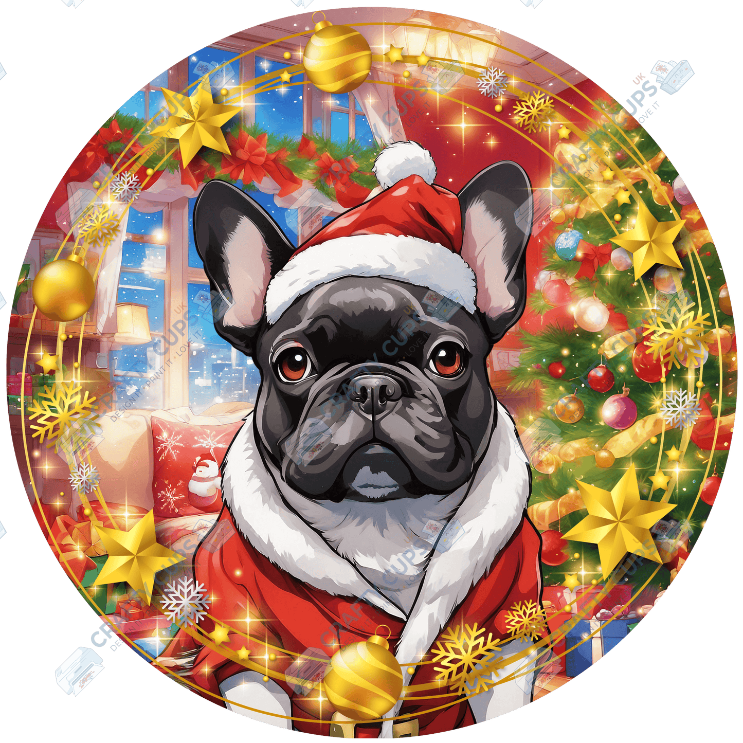 Christmas Dog Breeds DTF Transfer – Part 3 of 6 | Exclusive Secret Sub Design | Various Sizes – Crafty Cups UK