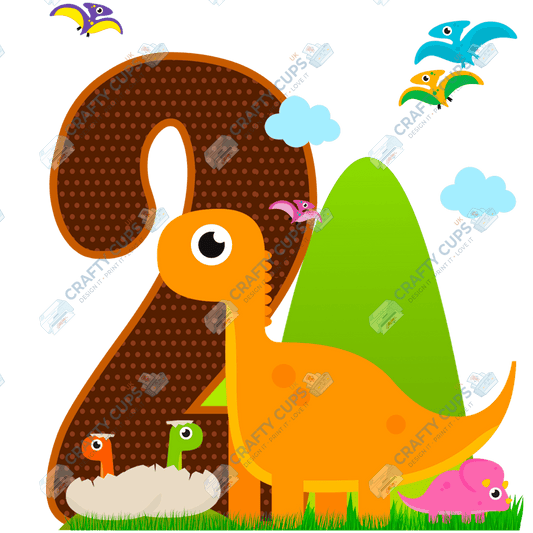 Dinosaur DTF Transfer for Kids (Ages 1–5) – Cute Dino Design for Shirts & Outfits