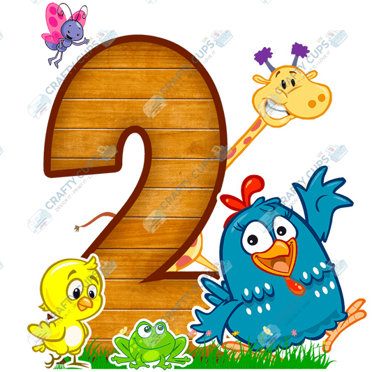 Cute Animals DTF Transfer for Kids (Ages 1–5) – Bright & Adorable Design