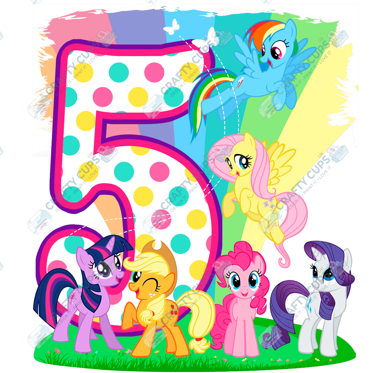 Pony DTF Transfer for Kids (Ages 1–5) – Cute Horse Design for Shirts & Outfits