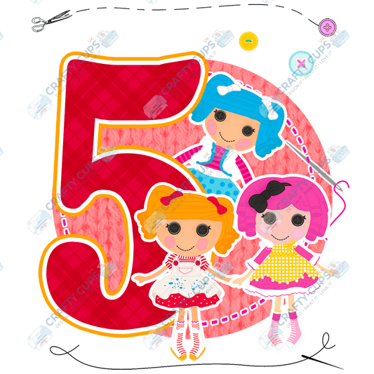 Sew Doll DTF Transfers – Cute Designs for Ages 4–8 (4"–10")