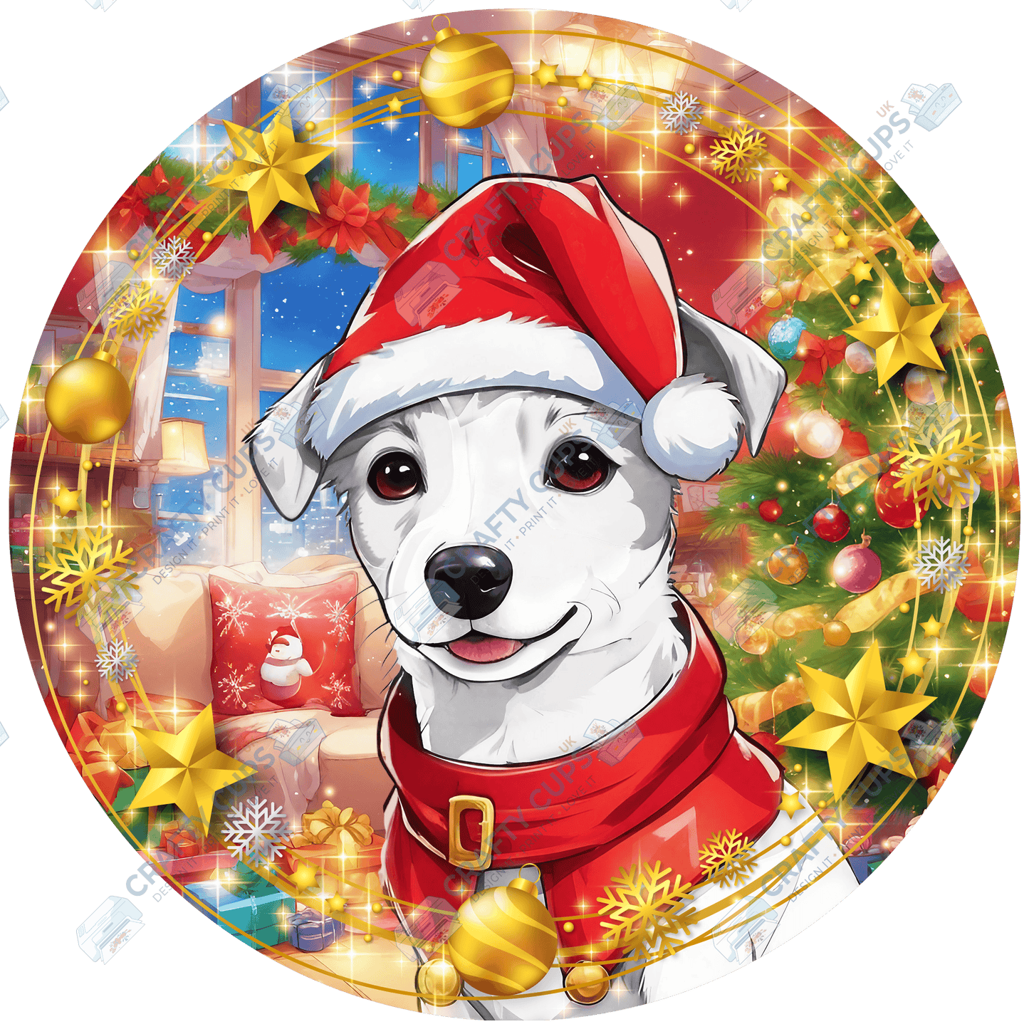 Christmas Dog Breeds DTF Transfer – Part 4 of 6 | Exclusive Secret Sub Design | Various Sizes – Crafty Cups UK