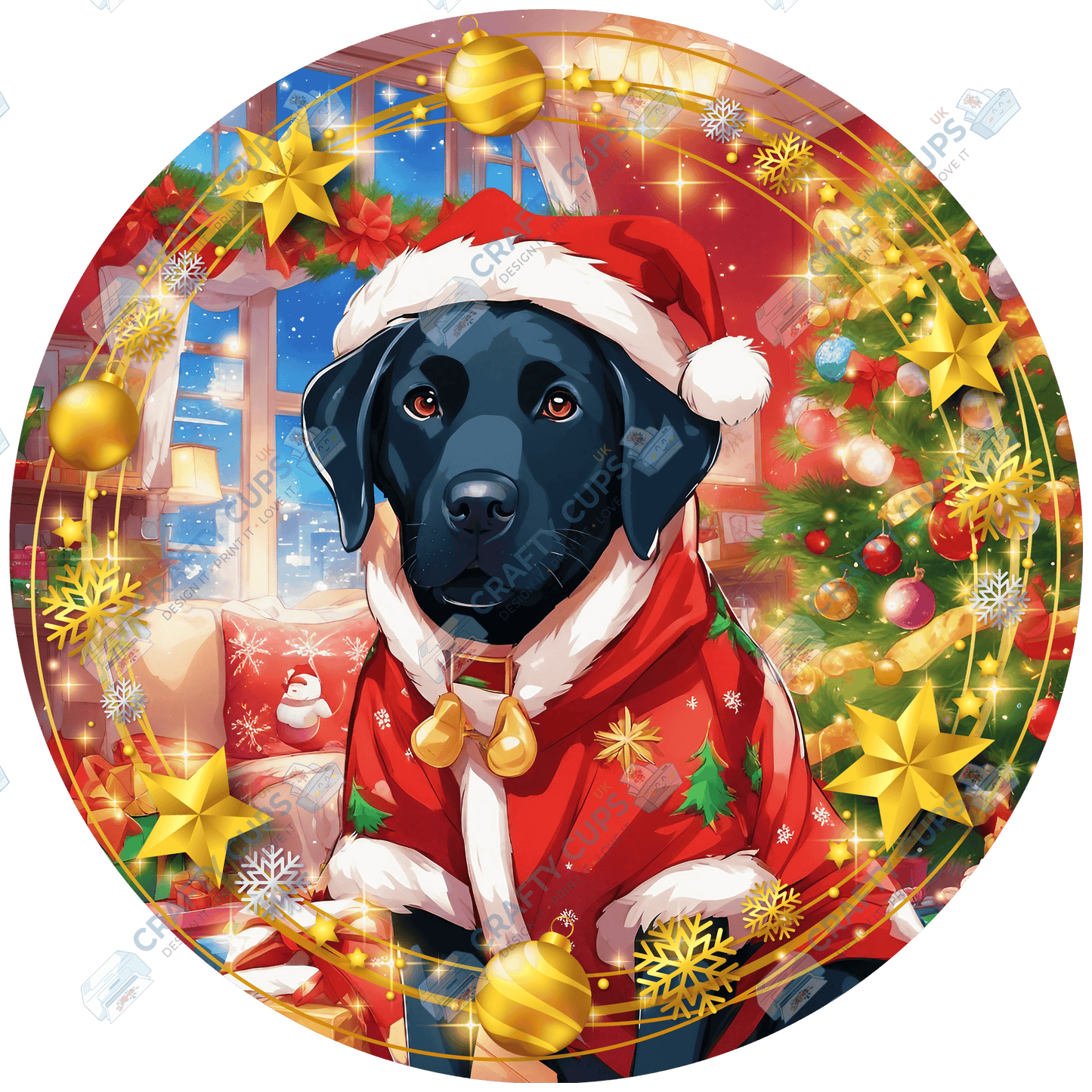 Christmas Dog Breeds DTF Transfer – Part 4 of 6 | Exclusive Secret Sub Design | Various Sizes – Crafty Cups UK