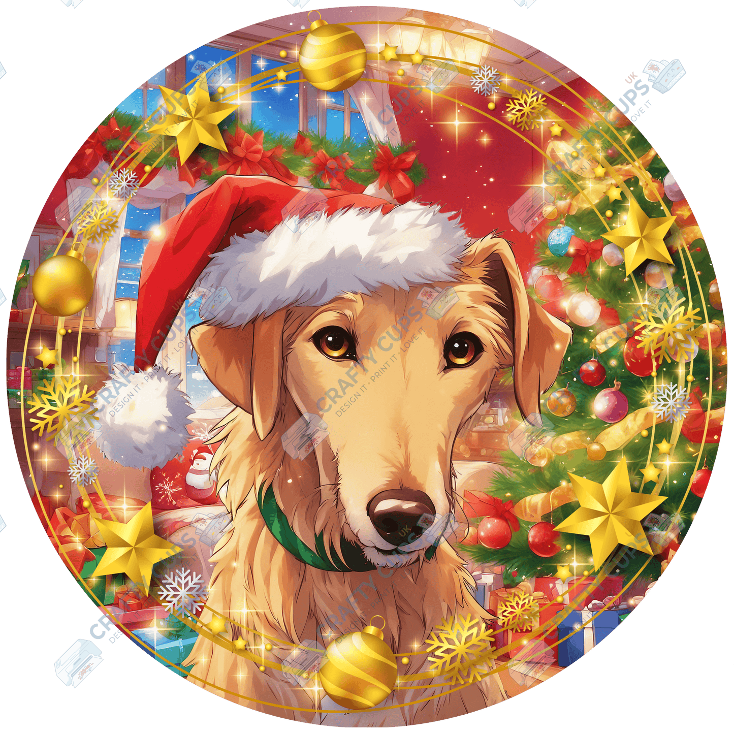 Christmas Dog Breeds DTF Transfer – Part 5 of 6 | Exclusive Secret Sub Design | Various Sizes – Crafty Cups UK