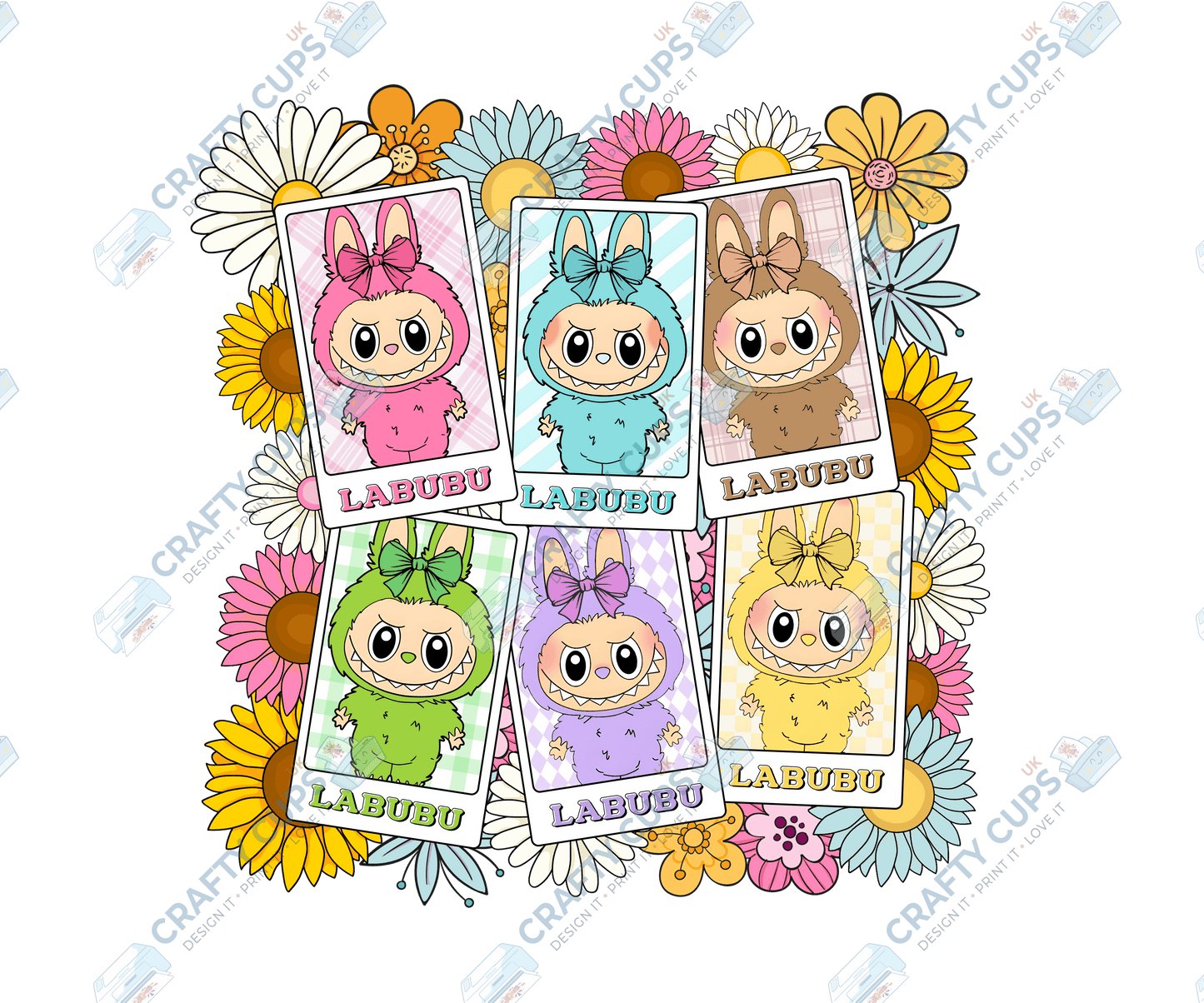 Chibi Monsters DTF Transfer – Cute Anime Style (Part One of Seven), Various Sizes & Designs