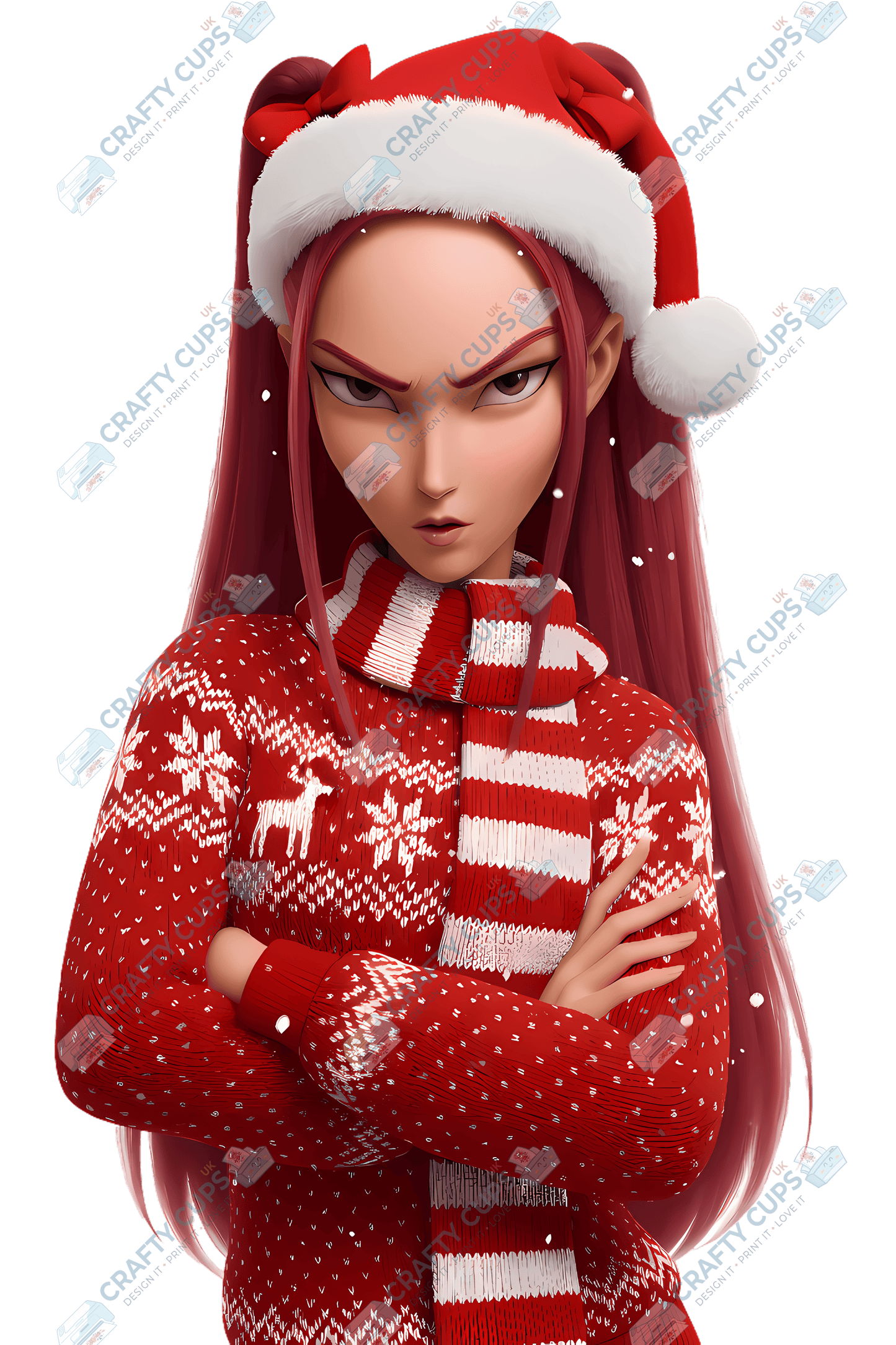 Christmas Demon Hunters DTF Transfer – Festive Anime Style (Part Four of Four), Various Sizes & Designs, Heat Press Ready