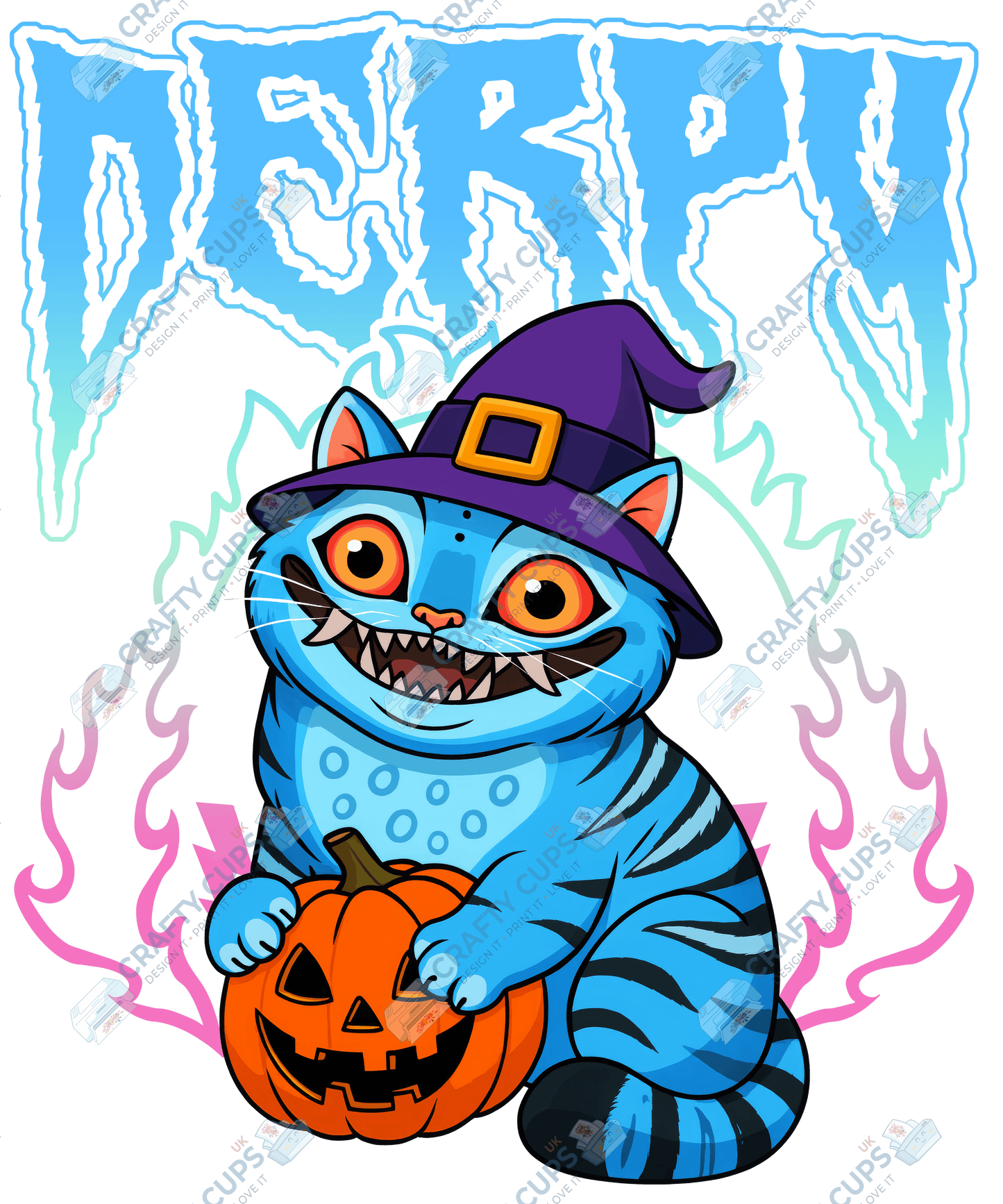 Halloween Demon Hunters DTF Transfer – Spooky Anime Style Design (Part One of Four), Various Sizes & Heat Press Ready