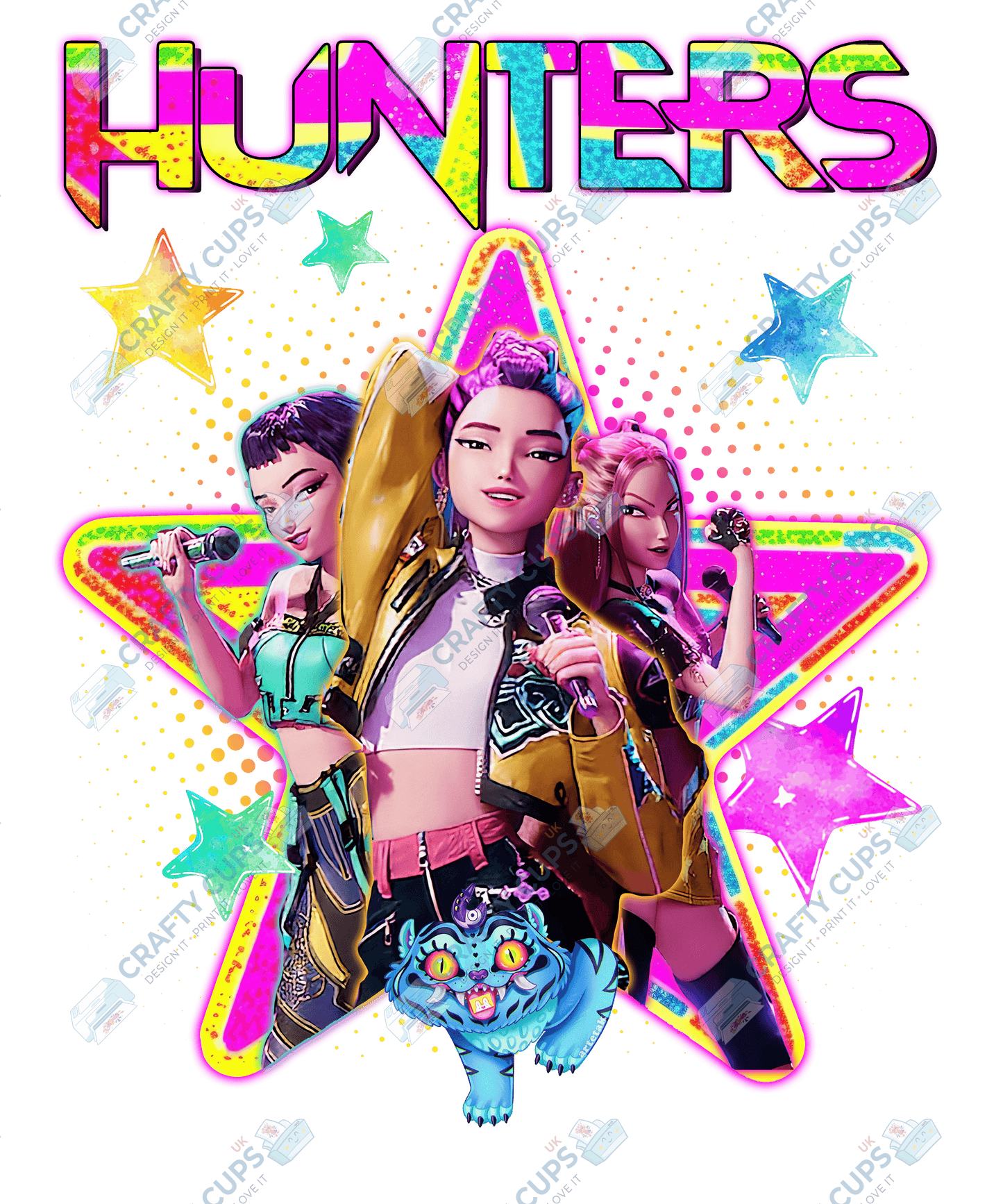 Demon Hunters DTF Transfer – Various Designs & Sizes (Part One of Six), Heat Press Ready