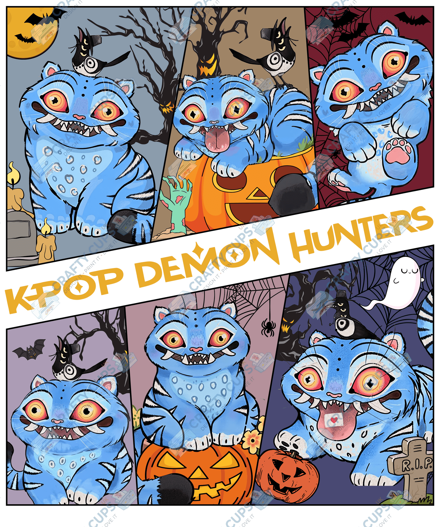 Demon Hunters DTF Transfer – Various Designs & Sizes (Part Five of Six), Heat Press Ready