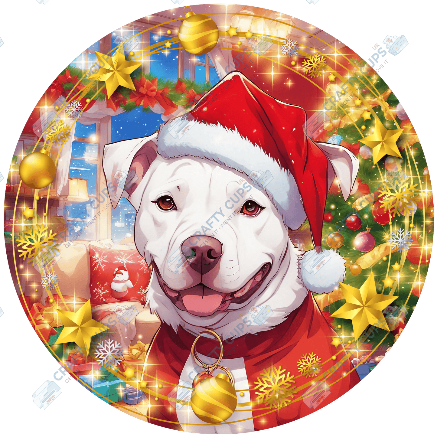 Christmas Dog Breeds DTF Transfer – Part 5 of 6 | Exclusive Secret Sub Design | Various Sizes – Crafty Cups UK