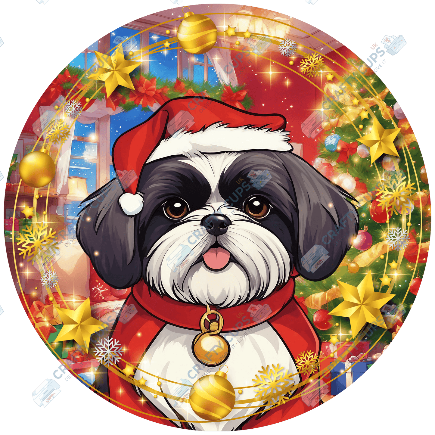 Christmas Dog Breeds DTF Transfer – Part 5 of 6 | Exclusive Secret Sub Design | Various Sizes – Crafty Cups UK