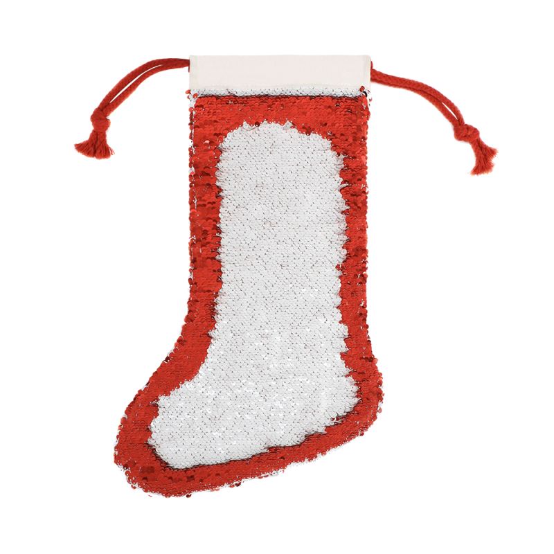 Sublimation Blank Sequin Christmas Stocking (40 x 26 cm)