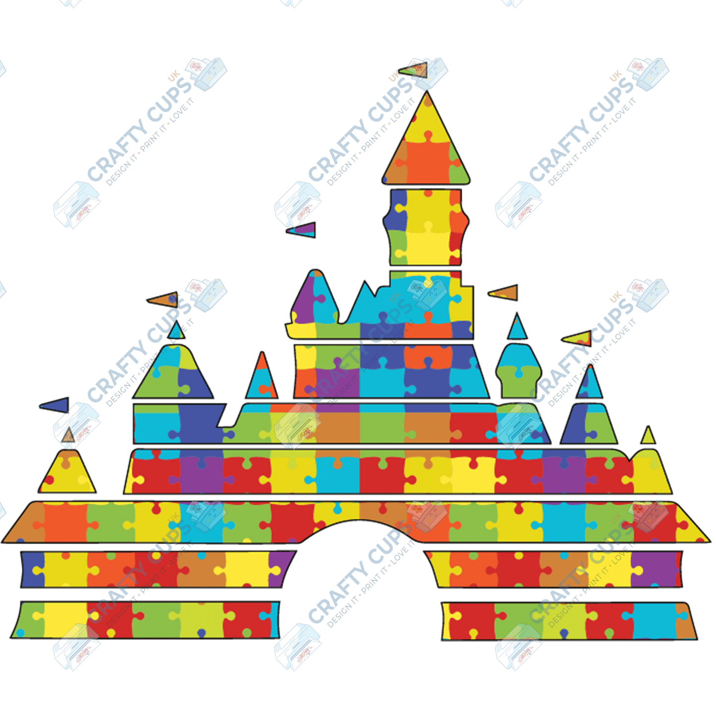 Cartoon Autism Awareness DTF Transfers – Colorful Puzzle Piece Prints for Shirts, Hoodies & Gifts