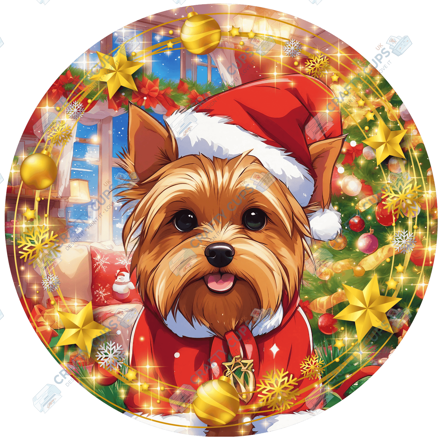 Christmas Dog Breeds DTF Transfer – Part 6 of 6 | Exclusive Secret Sub Design | Various Sizes – Crafty Cups UK