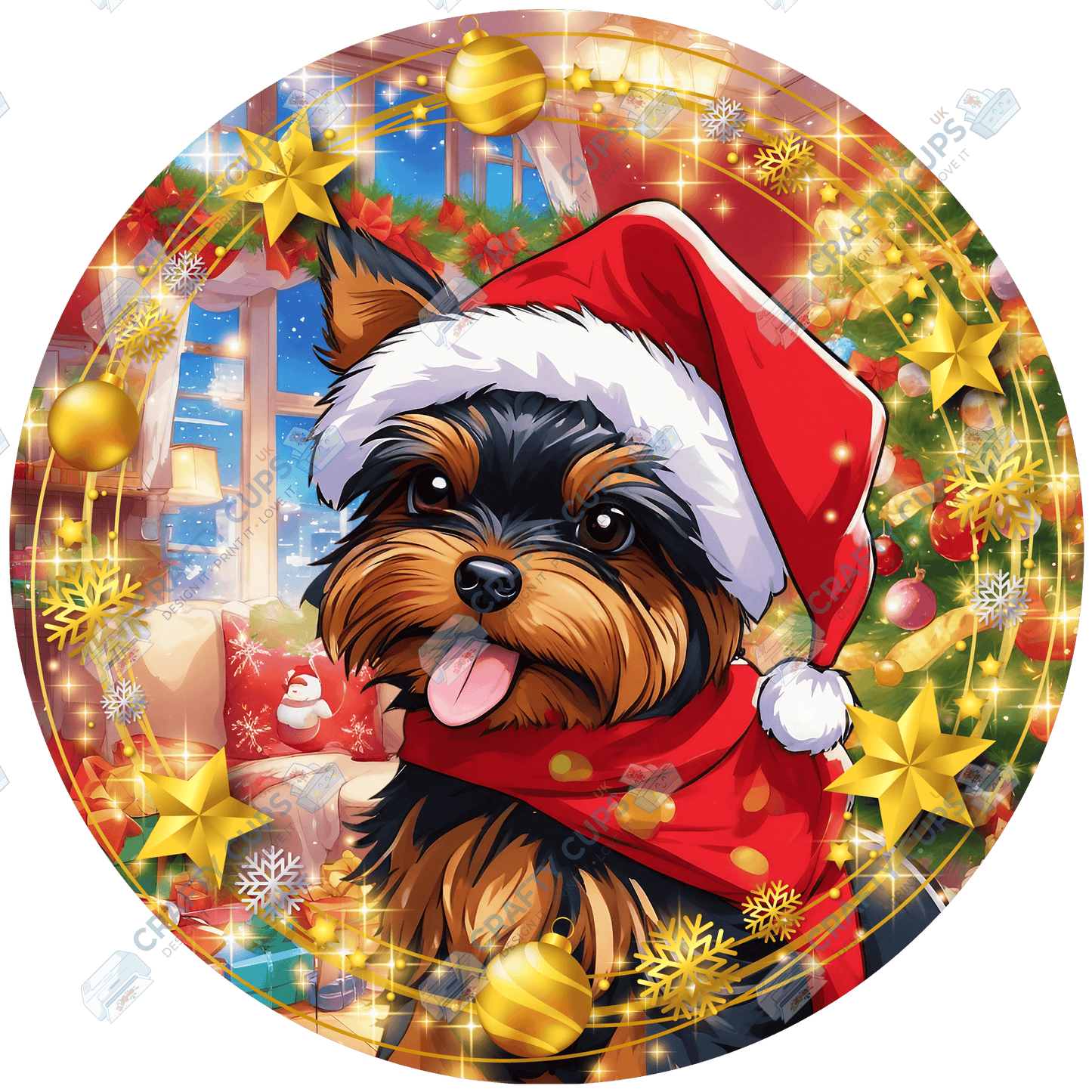 Christmas Dog Breeds DTF Transfer – Part 6 of 6 | Exclusive Secret Sub Design | Various Sizes – Crafty Cups UK