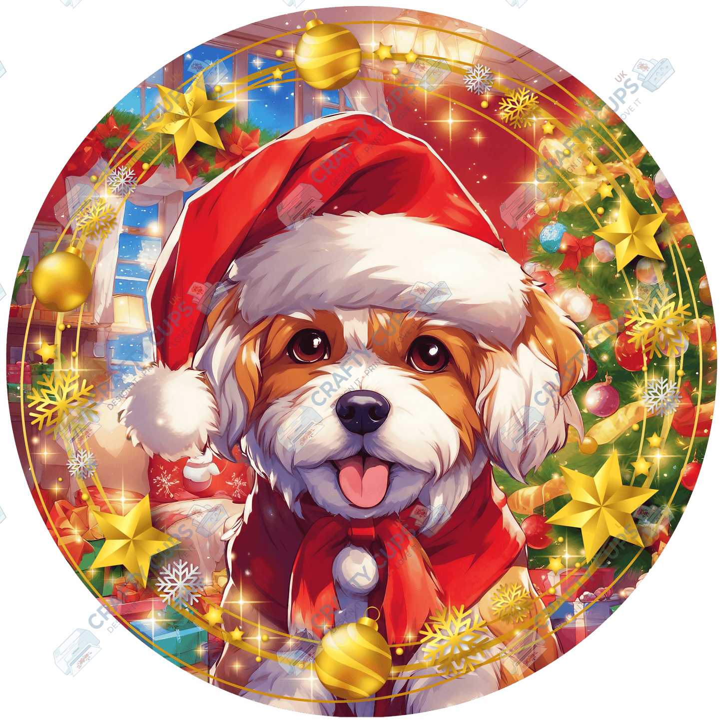 Christmas Dog Breeds DTF Transfer – Part 6 of 6 | Exclusive Secret Sub Design | Various Sizes – Crafty Cups UK