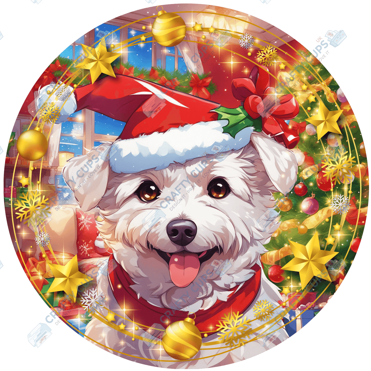 Christmas Dog Breeds DTF Transfer – Part 6 of 6 | Exclusive Secret Sub Design | Various Sizes – Crafty Cups UK