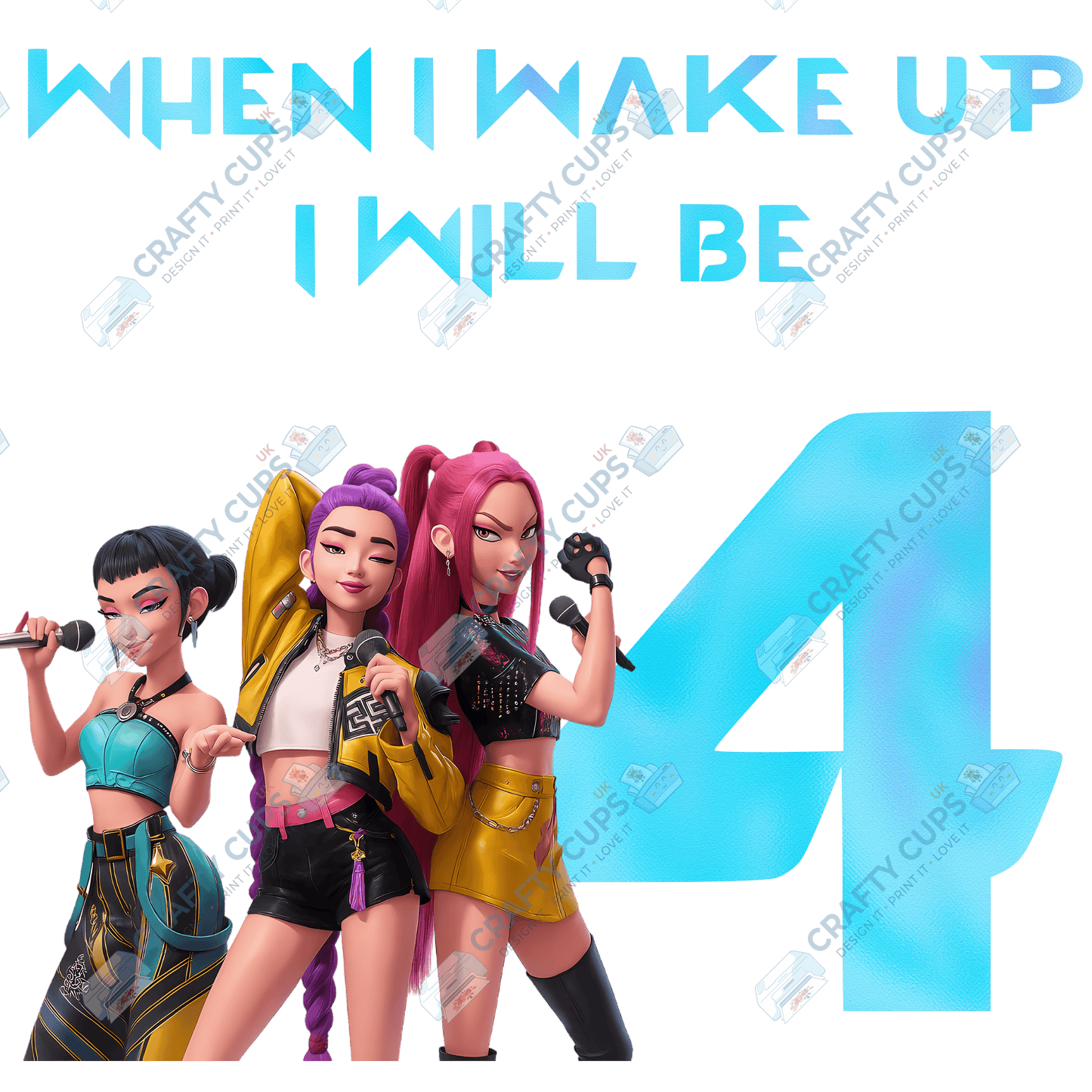 When I Wake Up, I Will Be…” DTF Transfer – Various Designs & Sizes (Series One, Part One of Two), Heat Press Ready