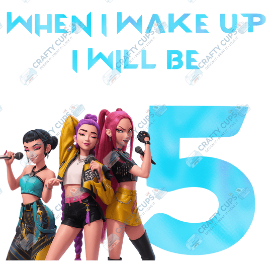 Demon Hunters Birthday Age DTF Transfer – Various Designs & Sizes, Heat Press Ready