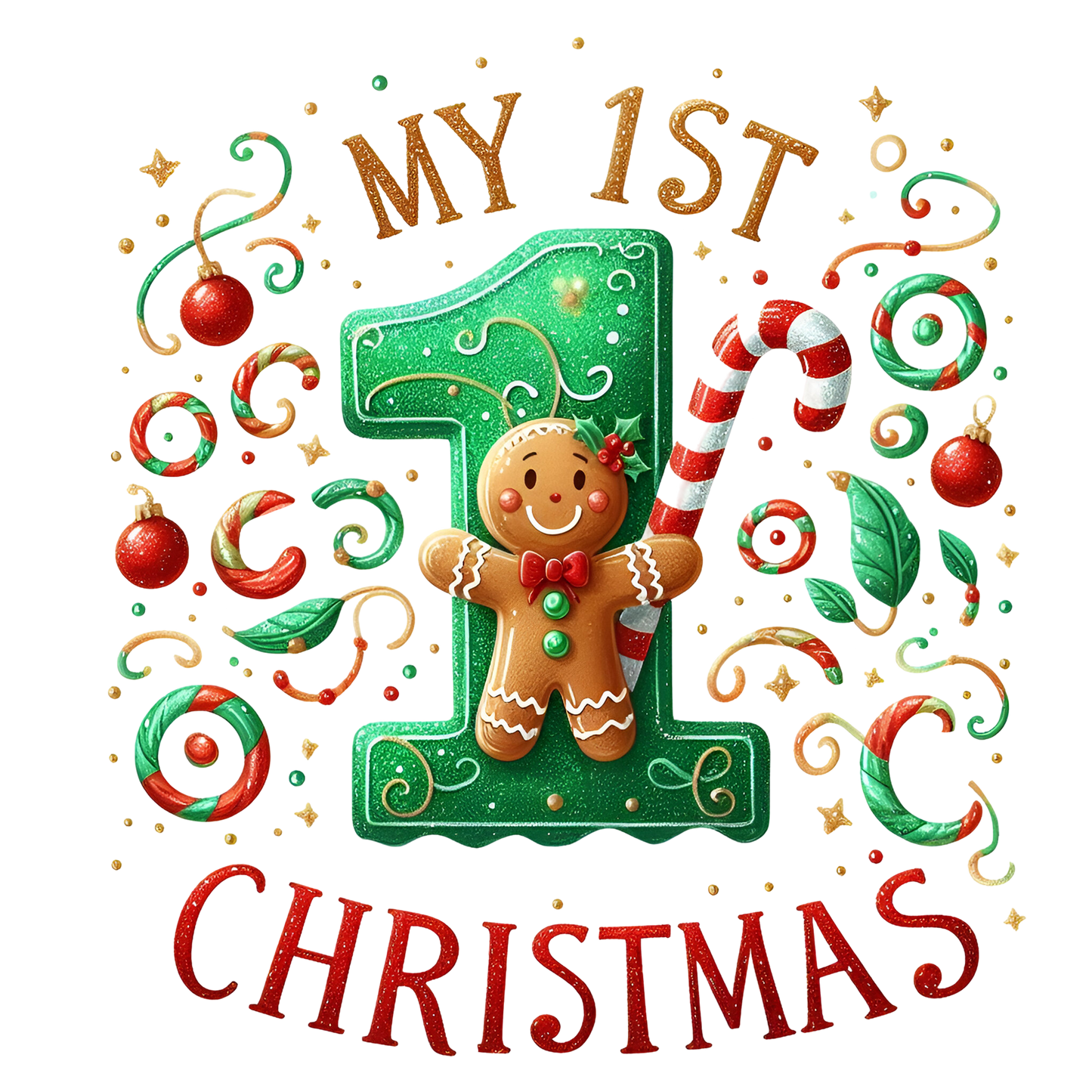 My First Christmas 9 Inch DTF