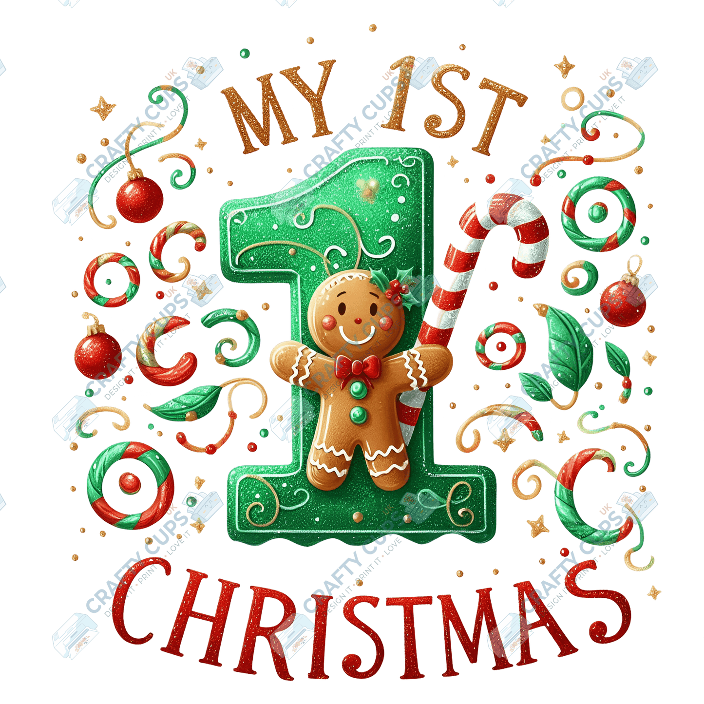 My First Christmas 5 Inch DTF