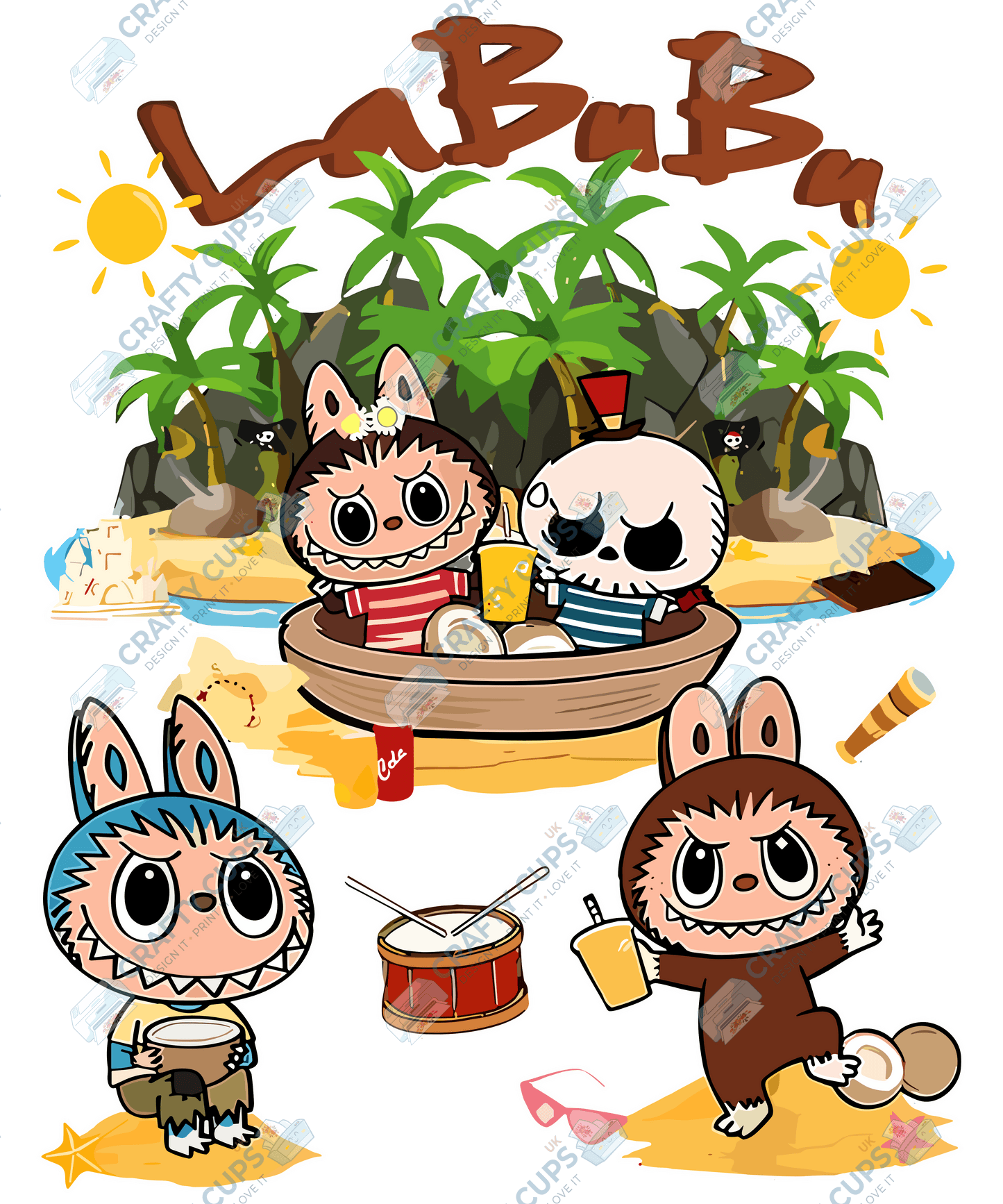 Chibi Monsters DTF Transfer – Cute Anime Style (Part Seven of Seven), Various Sizes & Designs