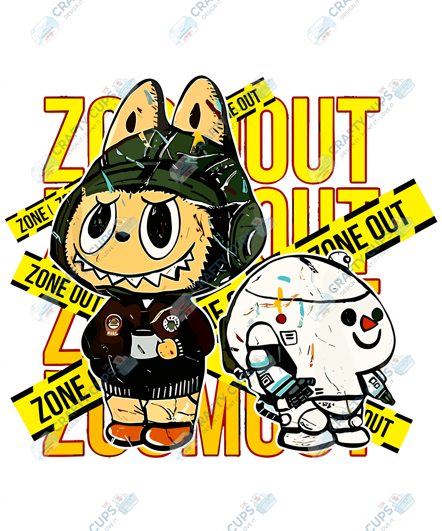 Chibi Monsters DTF Transfer – Cute Anime Style (Part Six of Seven), Various Sizes & Designs