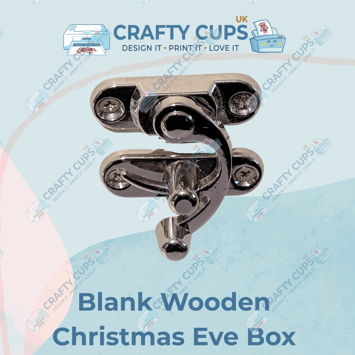 28cm Luxury Blank Wooden Christmas Eve Box | DIY Craft Blank with Removable Lid