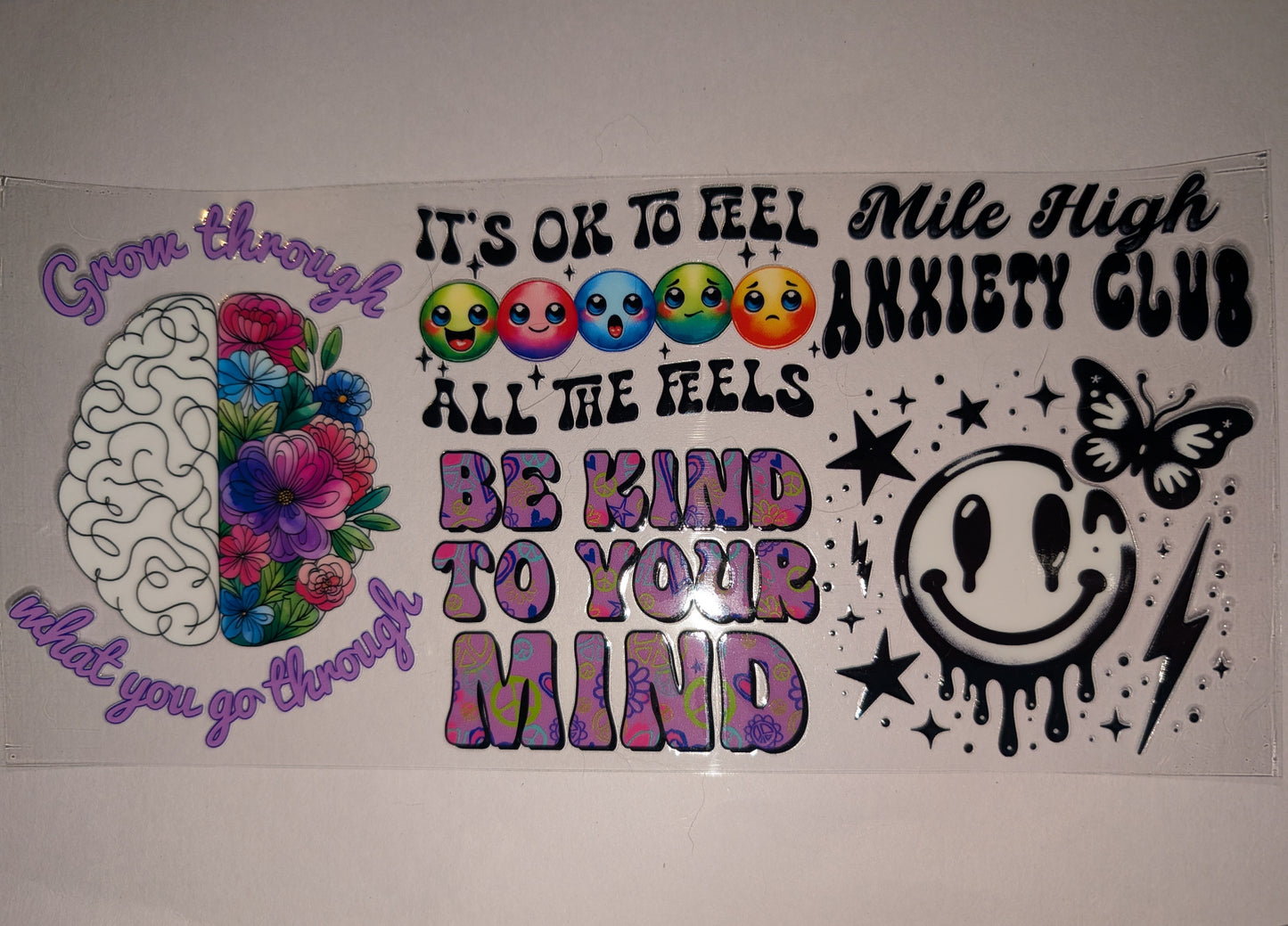 Mental Health Awareness 16oz UVDTF Wraps