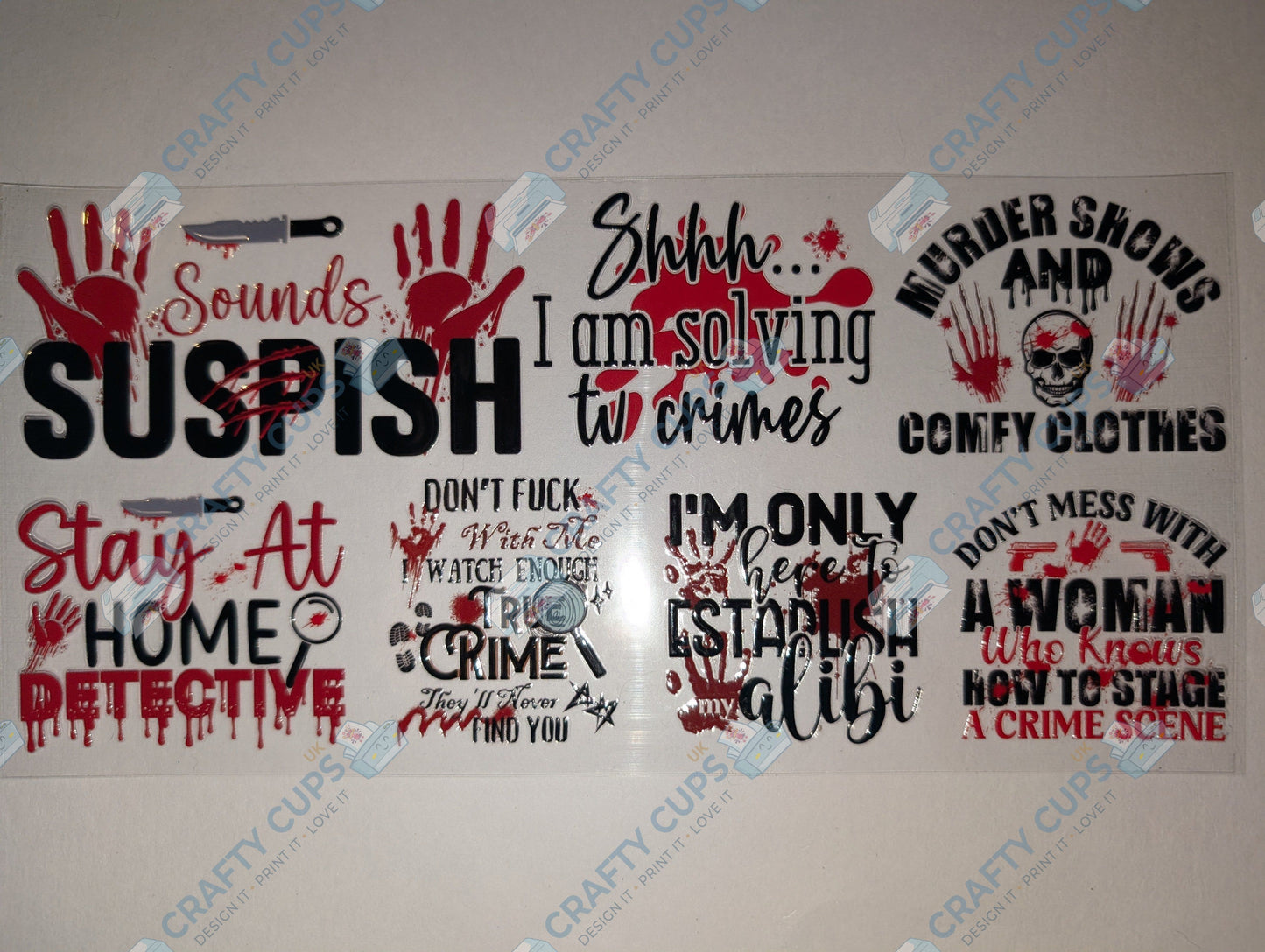 Horror & Halloween 16oz UVDTF Wraps