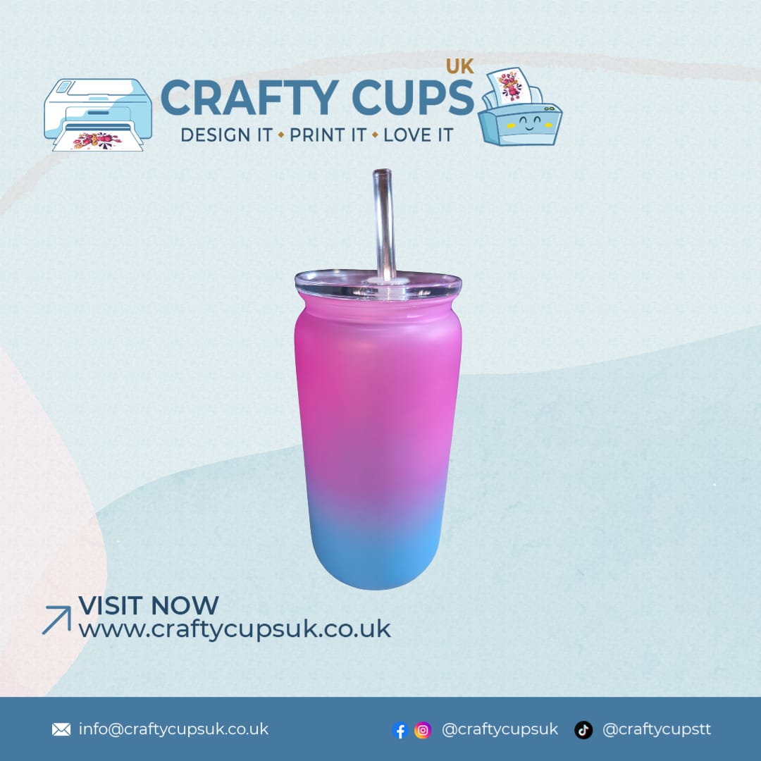 16oz Blank Acrylic Tumbler With Straw